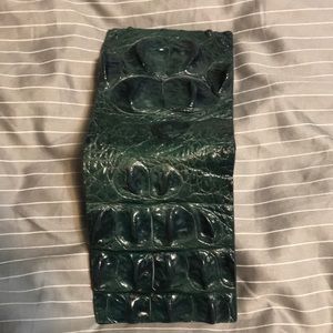 100% genuine Crocodile bifold leather wallet